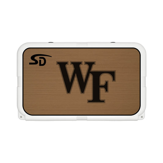 Seadek Collegiate Cooler Pad - YETI Tundra 45 - Mocha / Black, Wake Forest University - 58833-80093