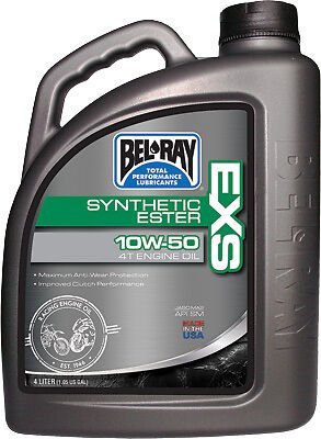 BEL-RAY EXS FULL SYNTHETIC ESTER 4T EN GINE OIL 10W-50 4-LITER 99160-B4LW
