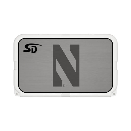 Seadek Collegiate Cooler Pad - YETI Tundra 45 - Storm Gray / Black, Northwestern University - 58827-80066