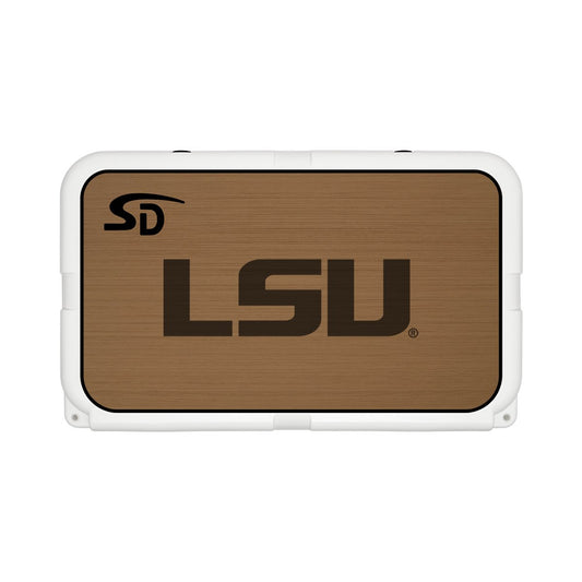 Seadek Collegiate Cooler Pad - YETI Tundra 45 - Mocha / Black, LSU - 57512-80093