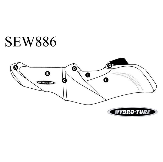 Seat Cover for Sea-Doo RXT-X 300/RXT-X aS 260/RXT 260/Wake Pro 215