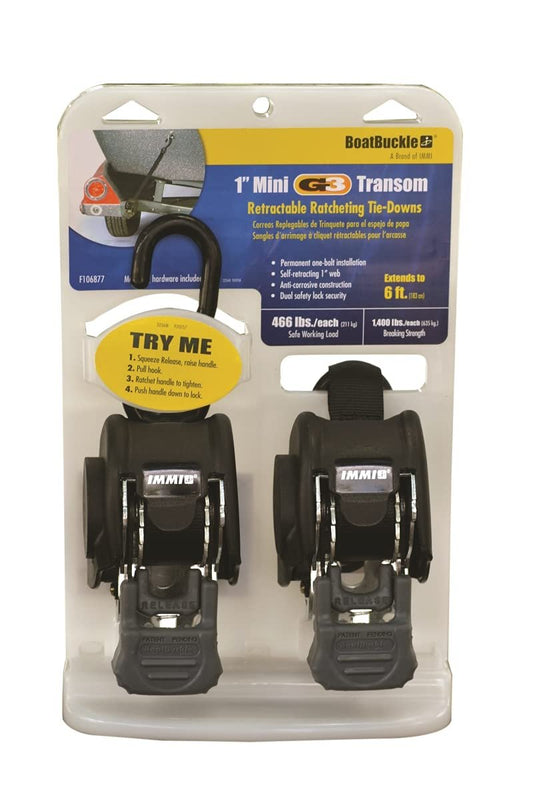 BOATBUCKLE Mini G3 Retractable Transom Tie-Down