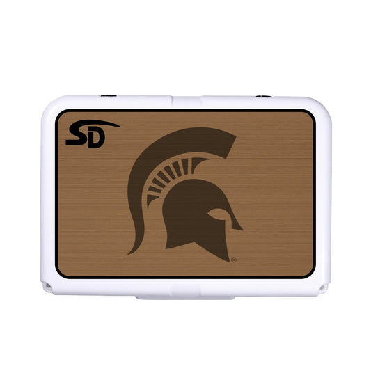 Seadek Collegiate Cooler Pad - RTIC 20 - Mocha / Black, Michigan State University - 57683-80093