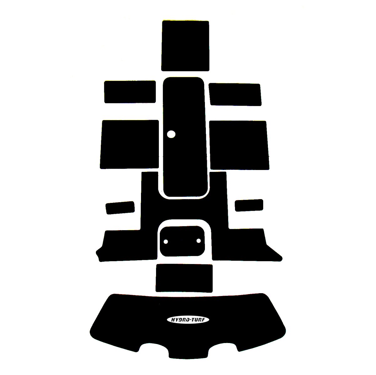 hydroturf black on grey Full Mat Kit Sea-Doo Challenger 180 2005-2006 - SD17