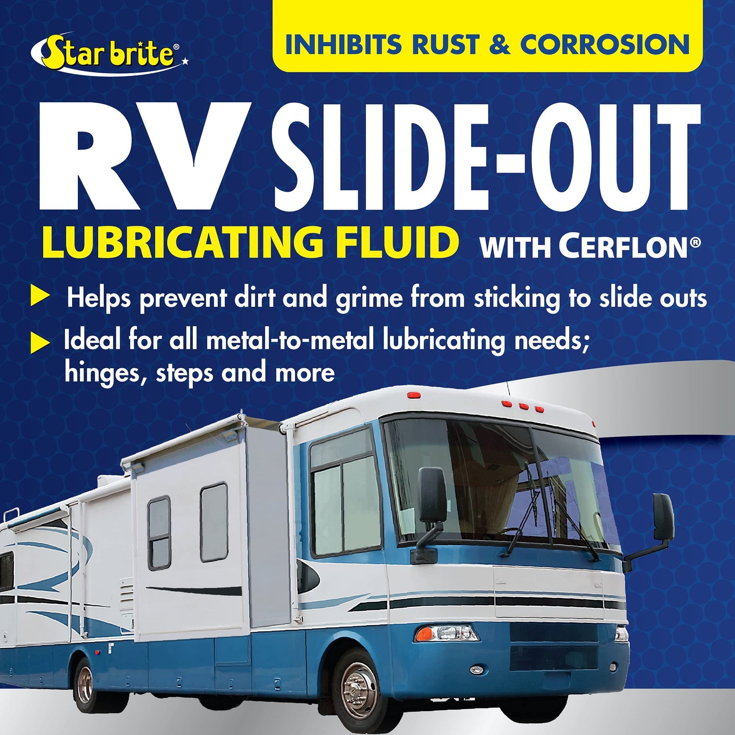 STAR BRITE RV Slide-Out Lubricating Fluid with Cerflon - 11.75 OZ Aerosol Spray - Ultra-Slick, Deep-Penetrating, Corrosion Preventive for RV Slide Outs (078212)