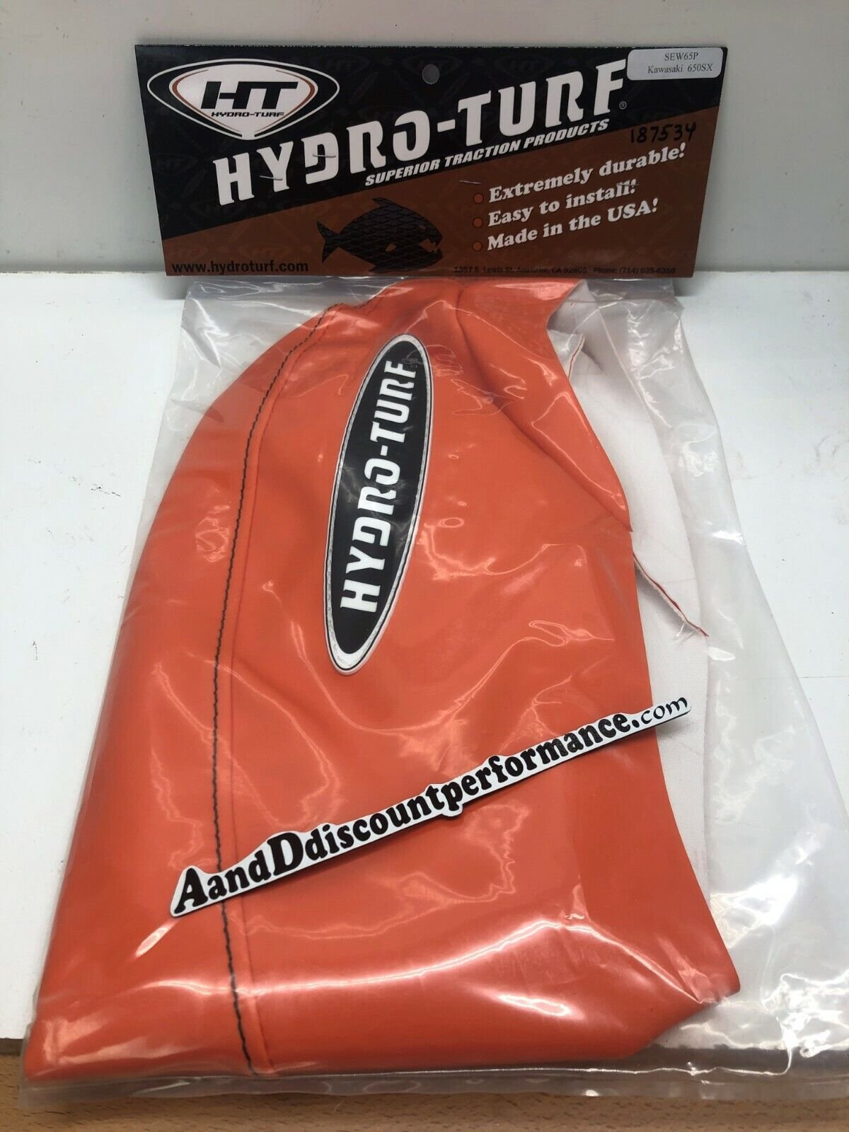 Hydro-turf Chin pad Cover For Kawasaki 650SX 650 sx SEW65P SOLID ORANGE