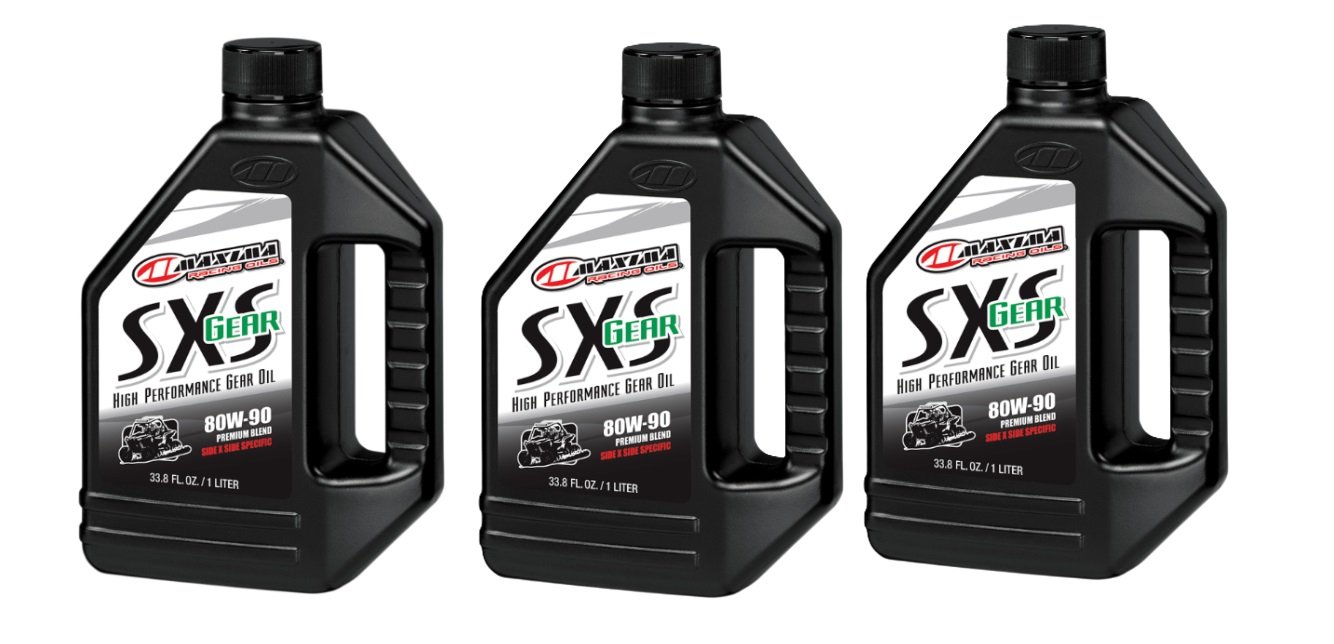 3 PACK MAXIMA SXS PREMIUM GEAR OIL 80W-90 1 Liter 40-43901 SIDE BY SIDE UTV