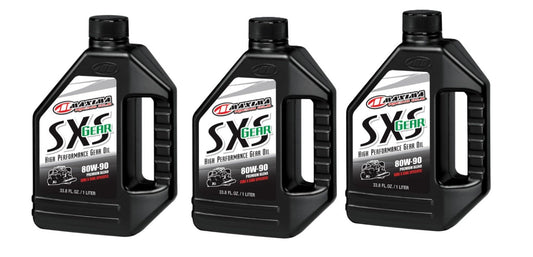 3 PACK MAXIMA SXS PREMIUM GEAR OIL 80W-90 1 Liter 40-43901 SIDE BY SIDE UTV