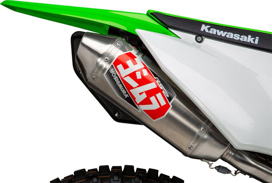 YOSHIMURA KLX300R 21-24 RS-2 Stainless Slip-On Exhaust w/ Aluminum Muffler 961-3416