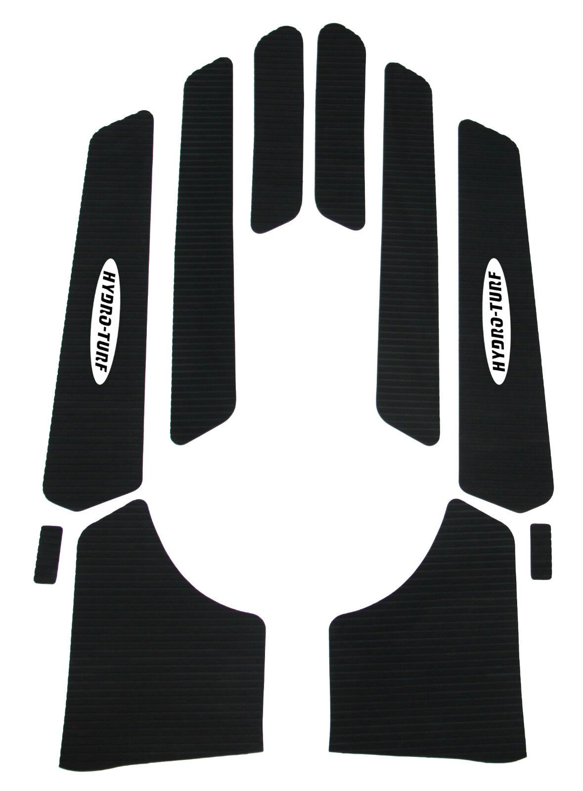 INSTOCK Hydro-Turf mat Yamaha 99-04 XL800/1200 XLT800/1200 BLACK/GREY GROOVE W/3M HT784