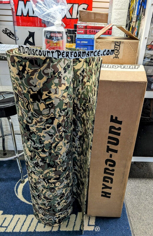Hydro-turf Sheet Fishing SHT86F 47X86 DUK Grass DUCK CAMO FLAT W/ Free Glue