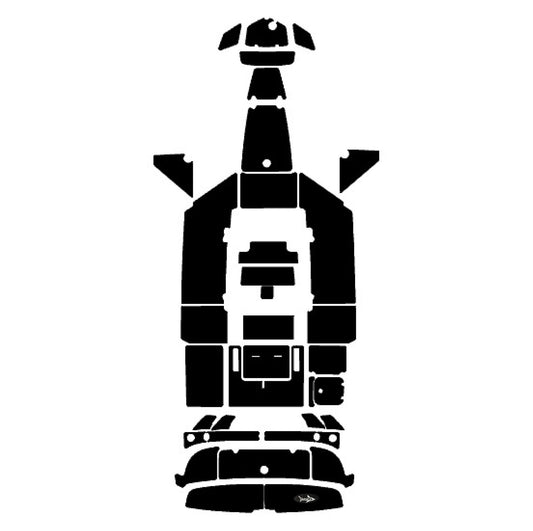 SBT Black Tip Complete Mat Kit for Yamaha 2018-2022 210 FSH Black Cut Groove