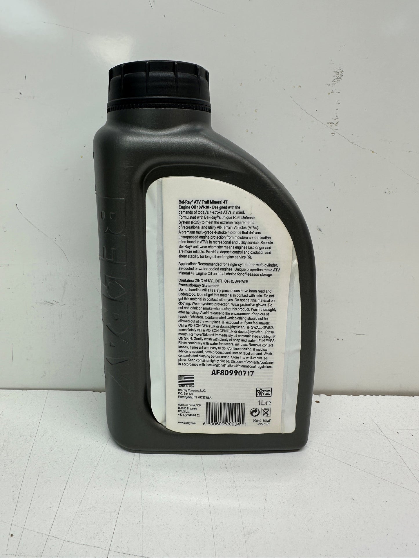 INSTOCK 1 liter BEL RAY LUBRICANT Trail Mineral 4T Engine Oil with Rust Defense - 10W30