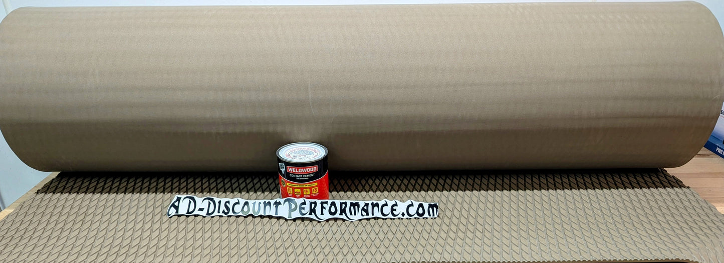 Hydro-turf Sheet Fishing SHT86MD 47X86 MUD MOLDED DIAMOND W/ Free Glue