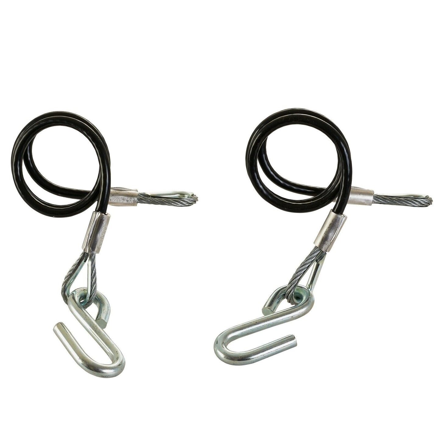 TIEDOWN Class 2 3500 lb hitch Black Trailer Safety Cable w/ S hooks Boating Pwc - 59537
