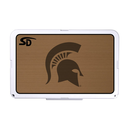 Seadek Collegiate Cooler Pad - RTIC 52 - Mocha / Black, Michigan State University - 57685-80093