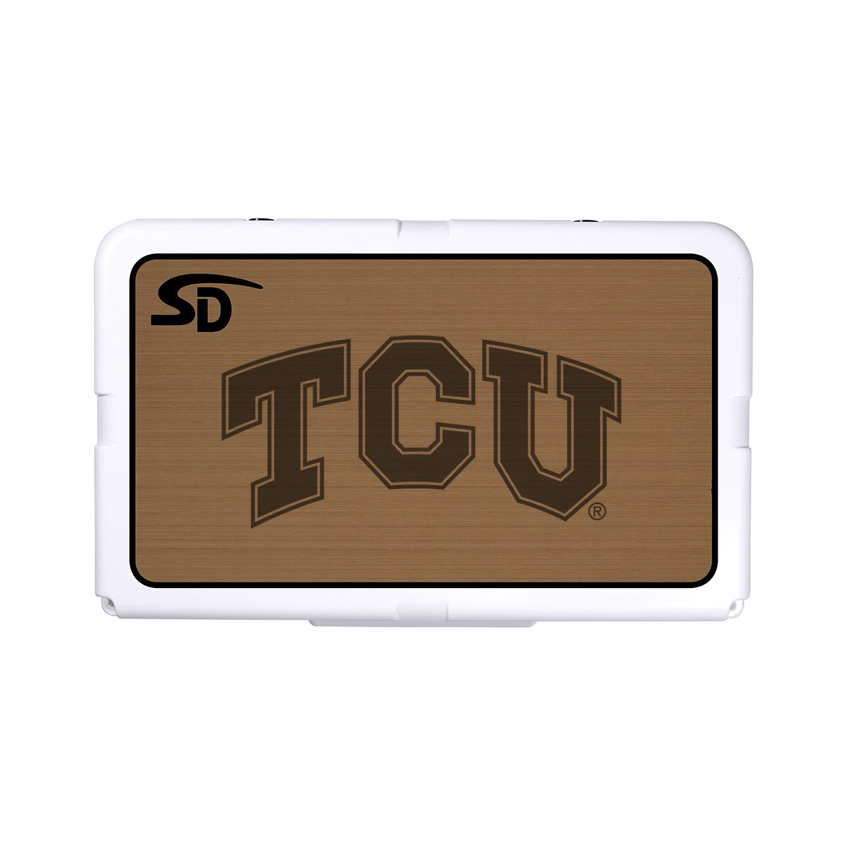 Seadek Collegiate Cooler Pad - RTIC 45 - Mocha / Black, Texas Christian University - 57702-80093