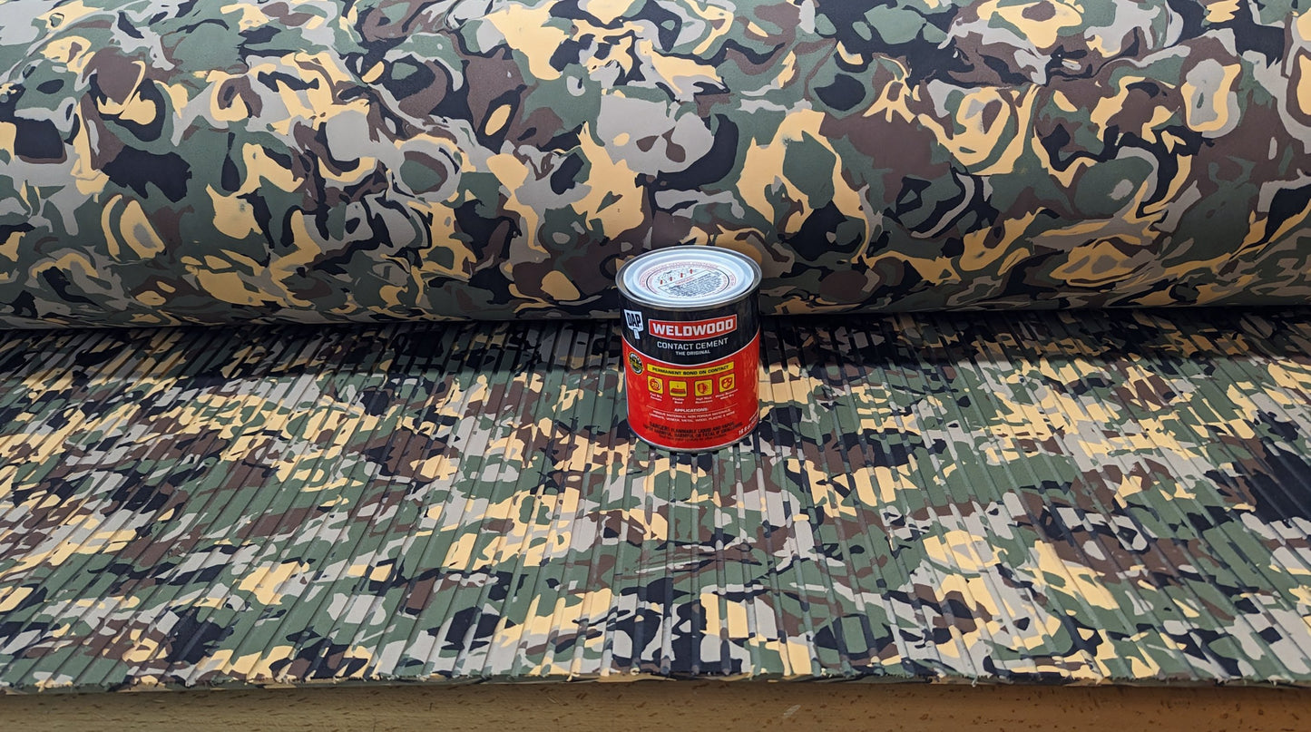 Hydro-turf DUCK CAMO GROOVE W/ Free Glue Sheet Fishing SHT86CG 47X86 DUK Grass