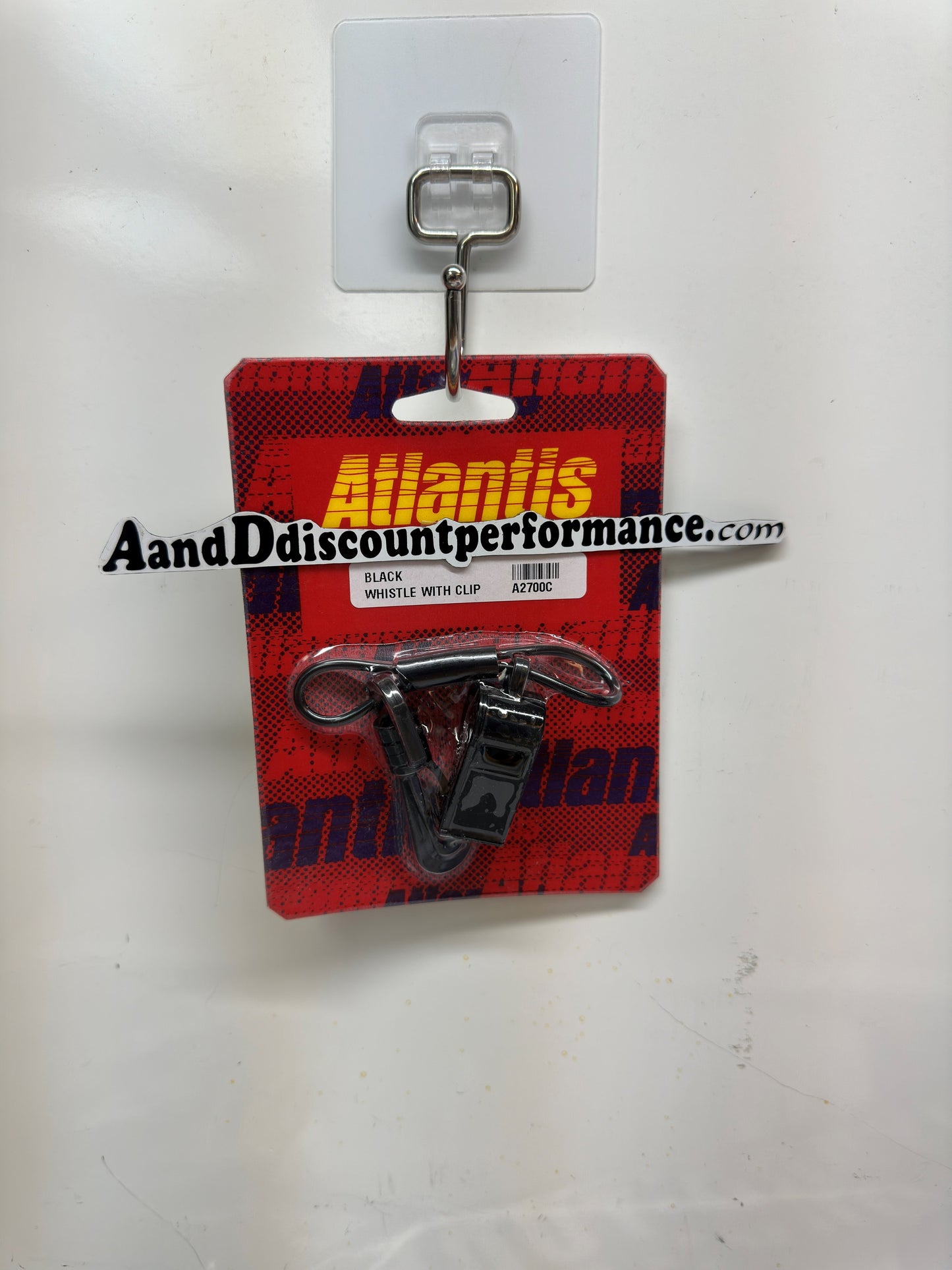 INSTOCK ATLANTIS Emergency WHISTLE With CLIP BLACK PWC BOATING