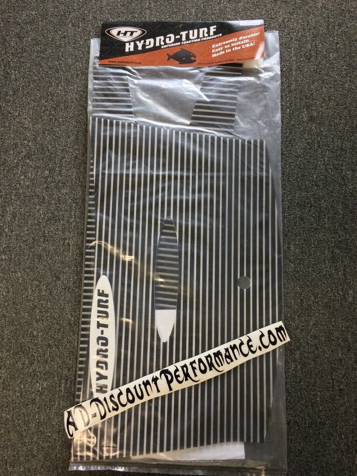 Hydro-turf mats kit Yamaha waveblaster 1 HT74 Black on white cut groove