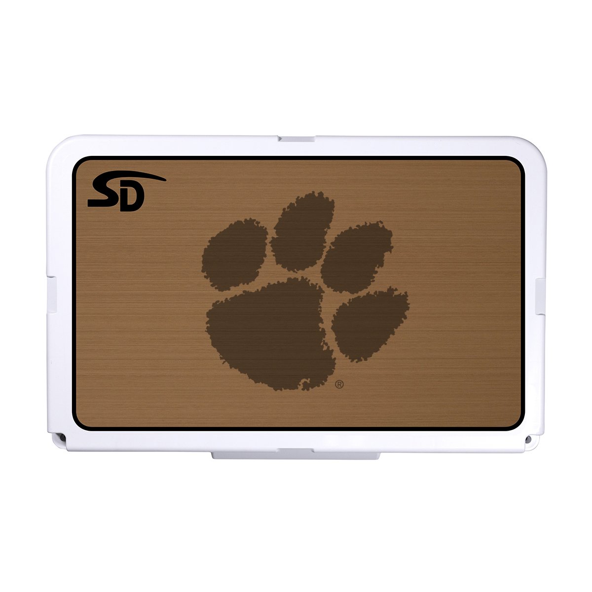 Seadek Collegiate Cooler Pad - RTIC 52 - Mocha / Black, Clemson - 57663-80093