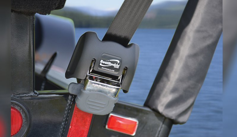 BoatBuckle F14256 Stainless Steel Retractable Transom Tie-Down - 2" Web (Pair)