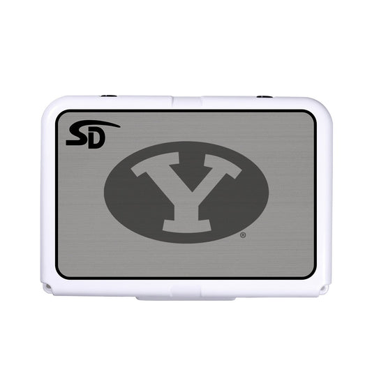 Seadek Collegiate Cooler Pad - RTIC 20 - Storm Gray / Black, Brigham Young University - 57655-80066