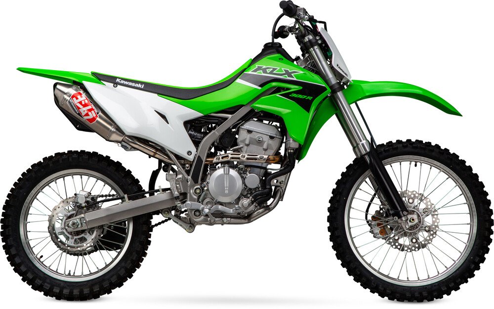 YOSHIMURA KLX300R 21-24 RS-2 Stainless Slip-On Exhaust w/ Aluminum Muffler 961-3416
