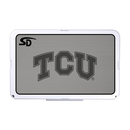 Seadek Collegiate Cooler Pad - RTIC 52 - Storm Gray / Black, Texas Christian University - 57703-80066