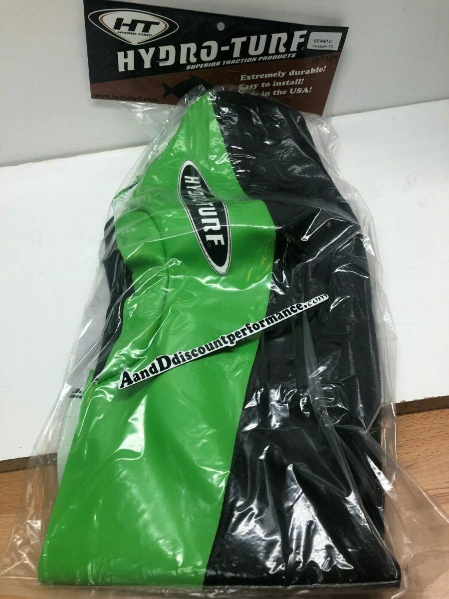 Hydro-turf Upholstery For Kawasaki X2 GREEN/BLACK Seat Cover SEW40-C
