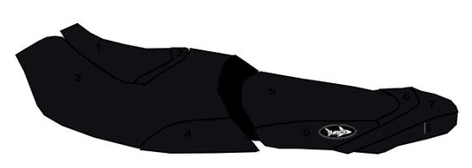 SBT SOLID BLACK Seat Cover for Sea-Doo FSH 2019-2023 - 108BT137