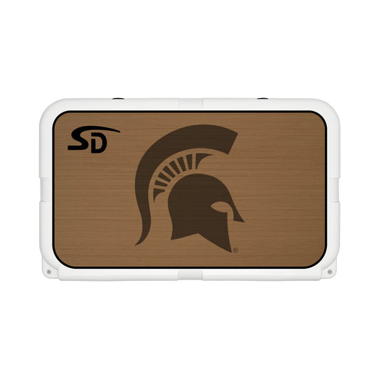 Seadek Collegiate Cooler Pad - YETI Tundra 45 - Mocha / Black, Michigan State University - 57515-80093