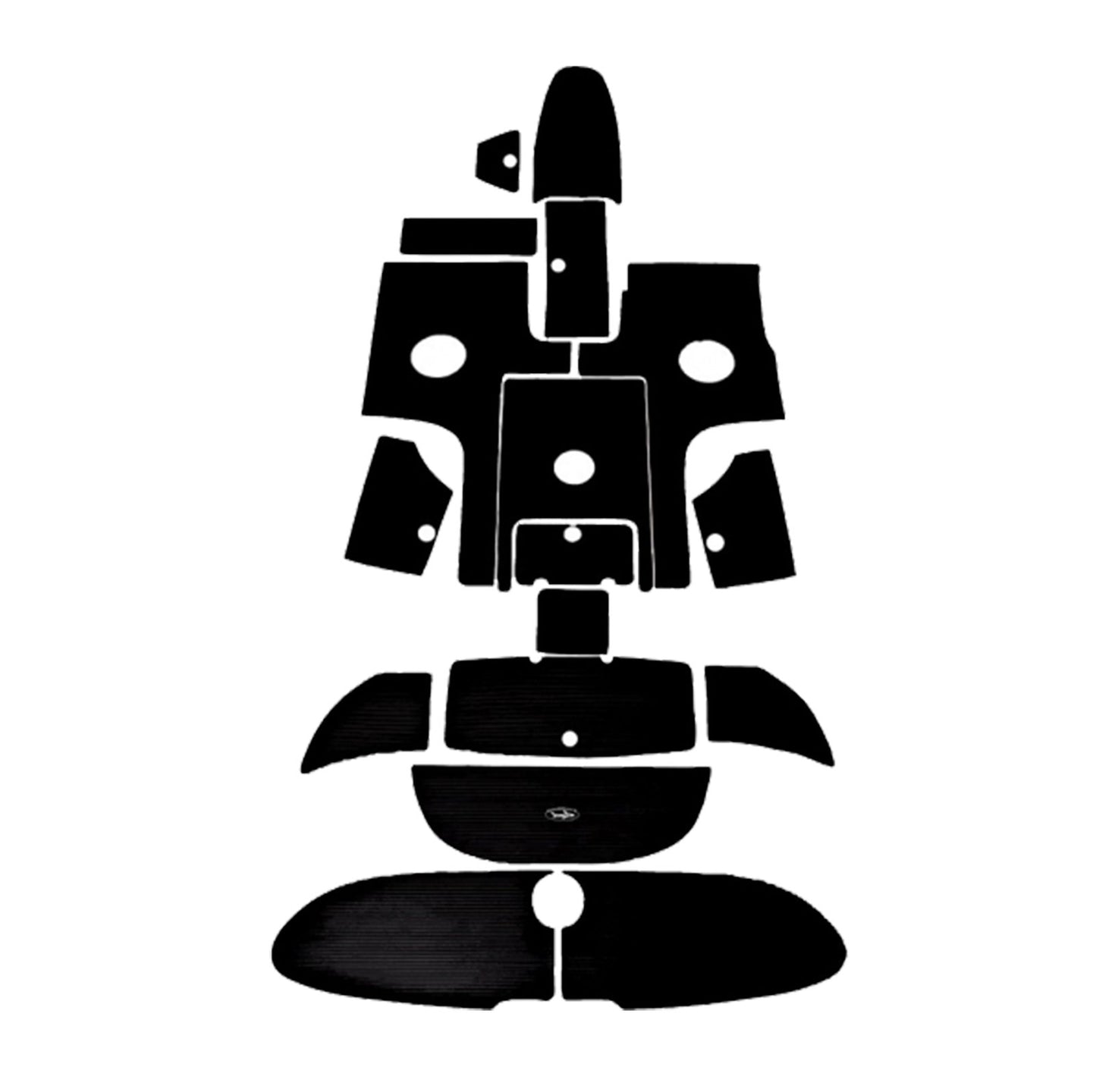 SBT BlackTip Complete BLACK Mat Kit Yamaha AR 230/AR230 HO/SR230/SX 230/SX230 HO - 130BT905