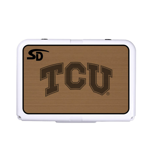 Seadek Collegiate Cooler Pad - RTIC 20 - Mocha / Black, Texas Christian University - 57701-80093