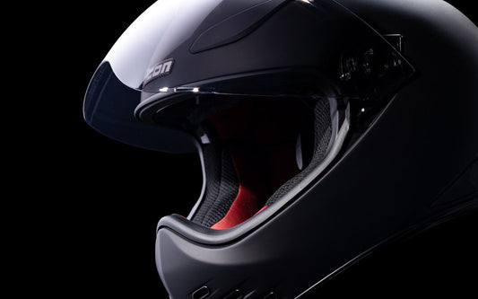 Icon Rubatone Black Adult Motorcycle/Street Bike Helmet Multiple Sizes