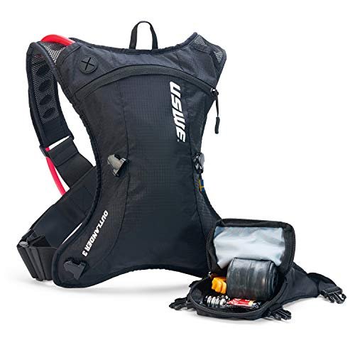 USWE Outlander Hydration Backpack for Cycling, MTB, Trail Running & More 3 Liter Black - 2034601