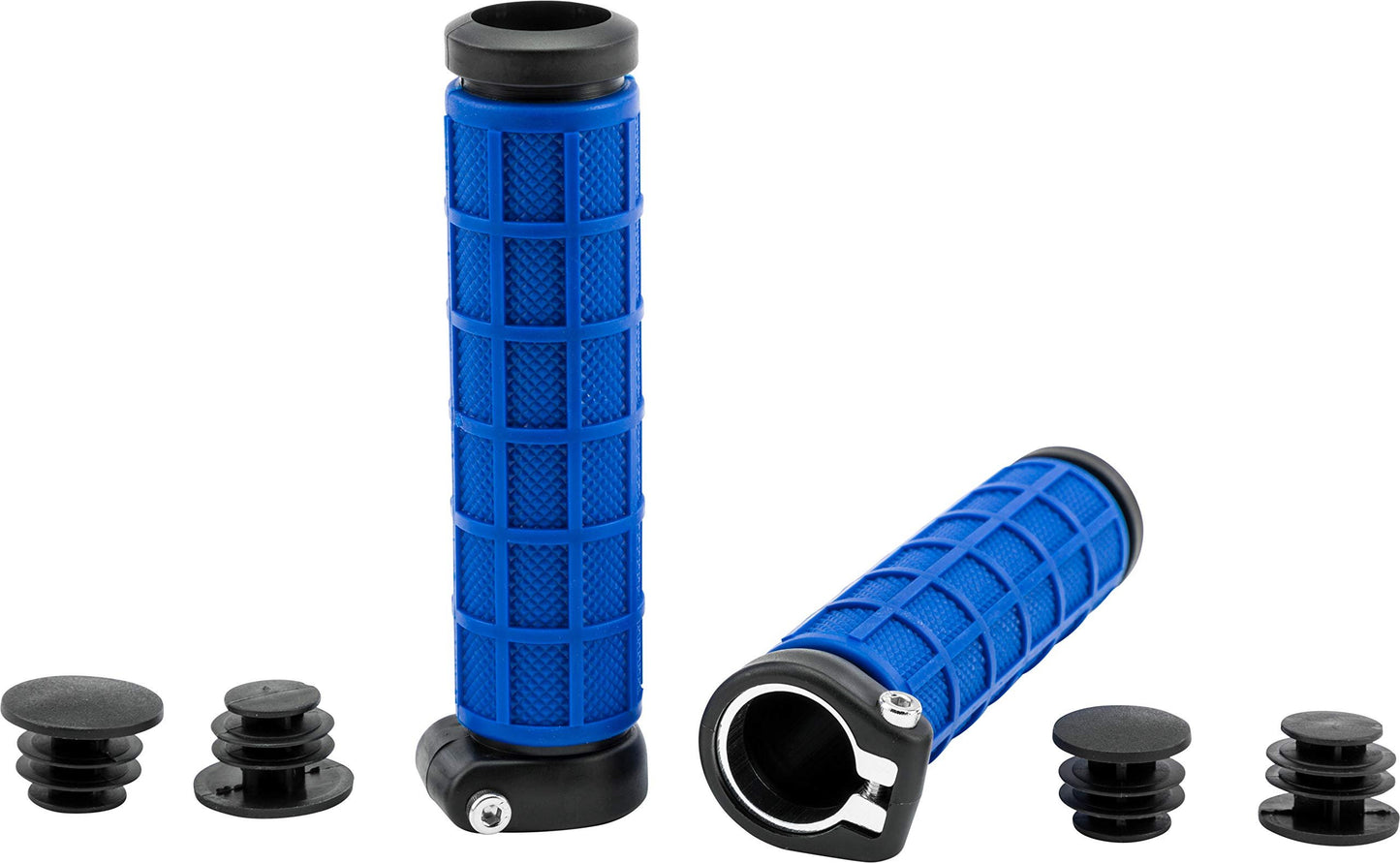 Fly Racing Grip-Lock Grips - Black/Blue 01120732