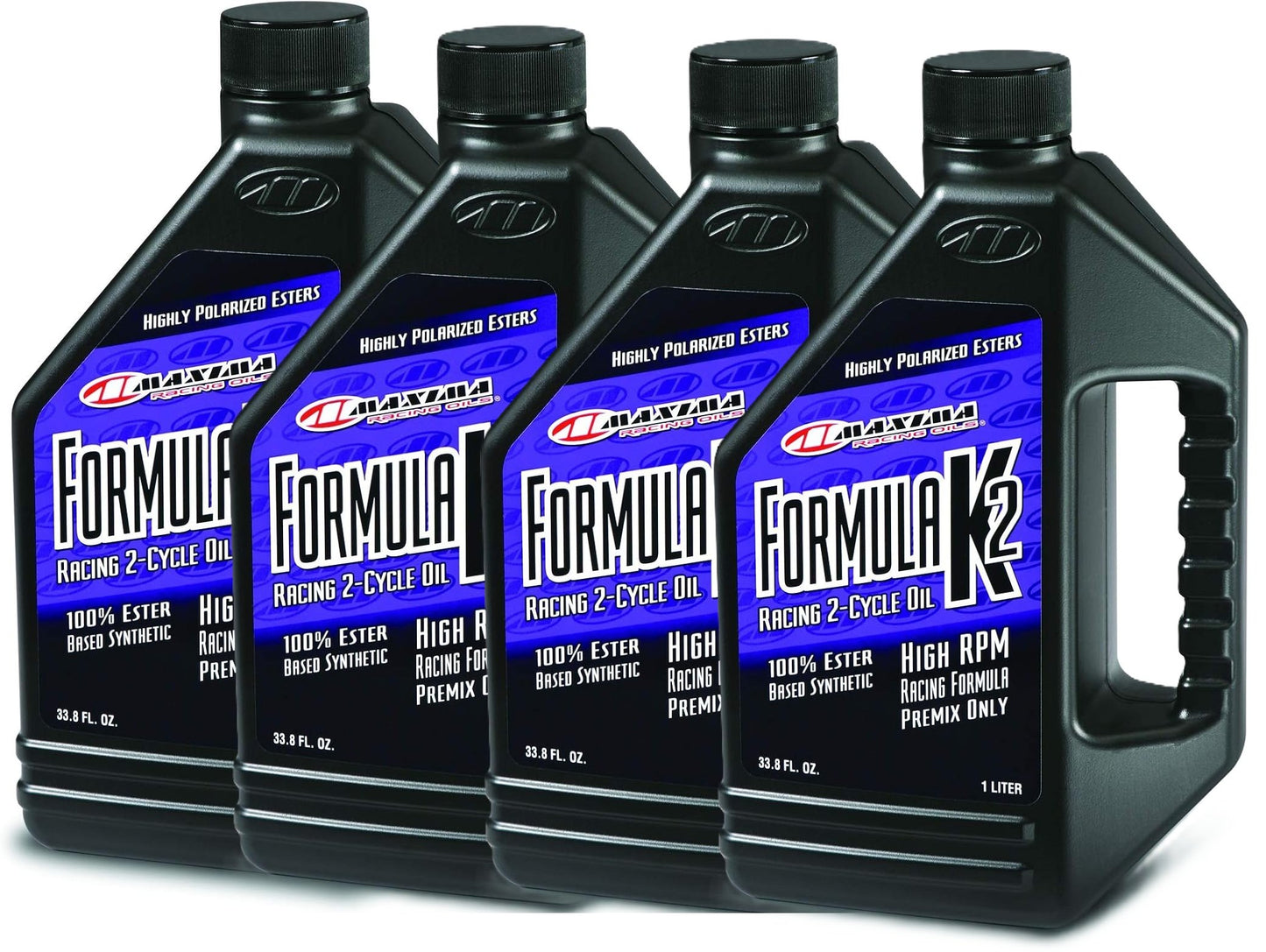 4 Pack MAXIMA K2 100% SYNTHETIC RACE PREMIX 1 LITER - 22901