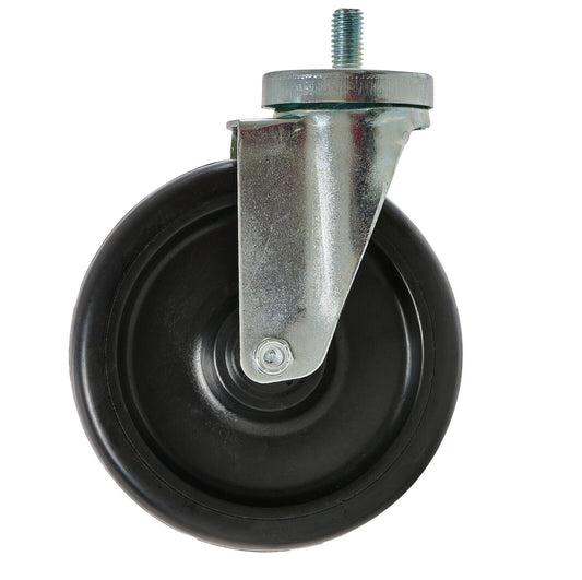 6" Caster Swivel Non Brake 1/2 Stud -13 Threads per inch