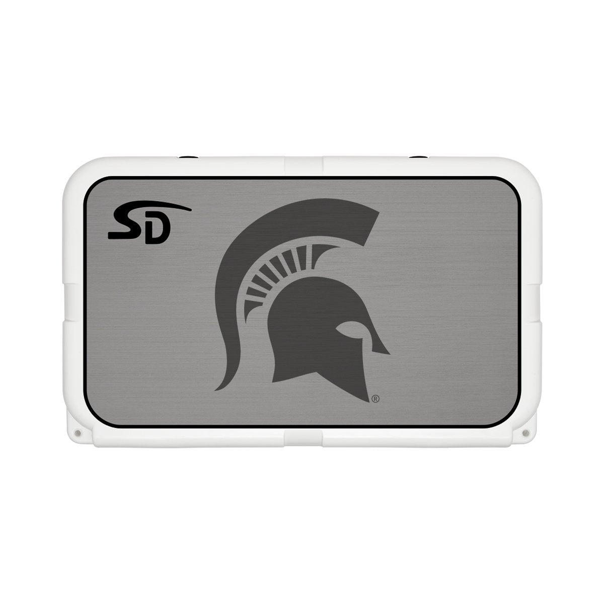 Seadek Collegiate Cooler Pad - YETI Tundra 45 - Storm Gray / Black, Michigan State University - 57515-80066