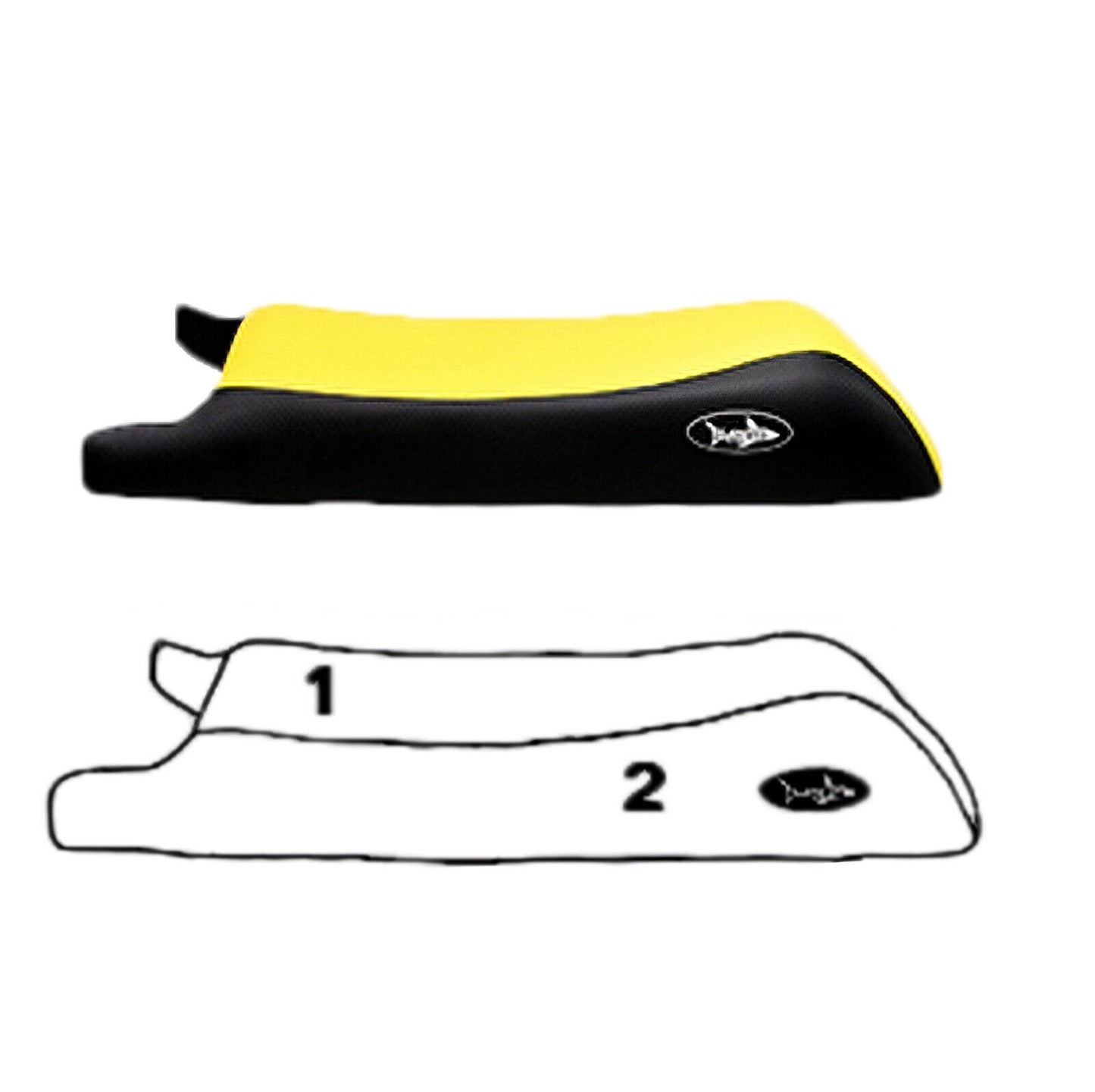 SBT BlackTip BLACK Seat Cover Yamaha 1991-95 VXR 650/1993-94 VXR PRO 700 - 108BT409