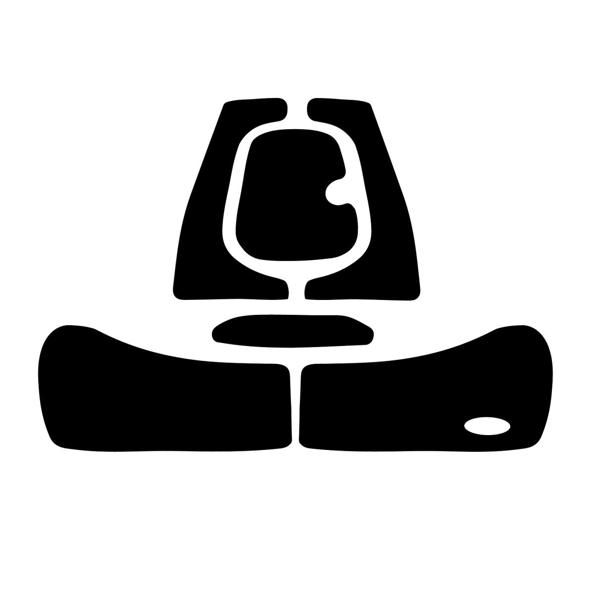 SBT Black Tip Exterior Mat Kit for Sea-Doo Challenger /Speedster 1996-2000 - Black Groove 130BT803Ext