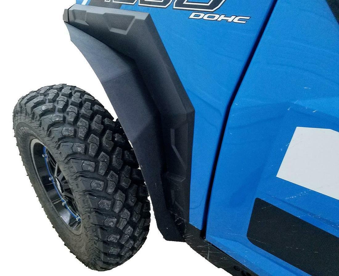 SPIKE FENDER FLARES BLACK SET(4) POLARIS GENERAL 44-1600