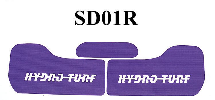 Hydro-Turf Rear Boarding  Mats  Sea-Doo 94-95 Speedster SD01R Black Goove 3M