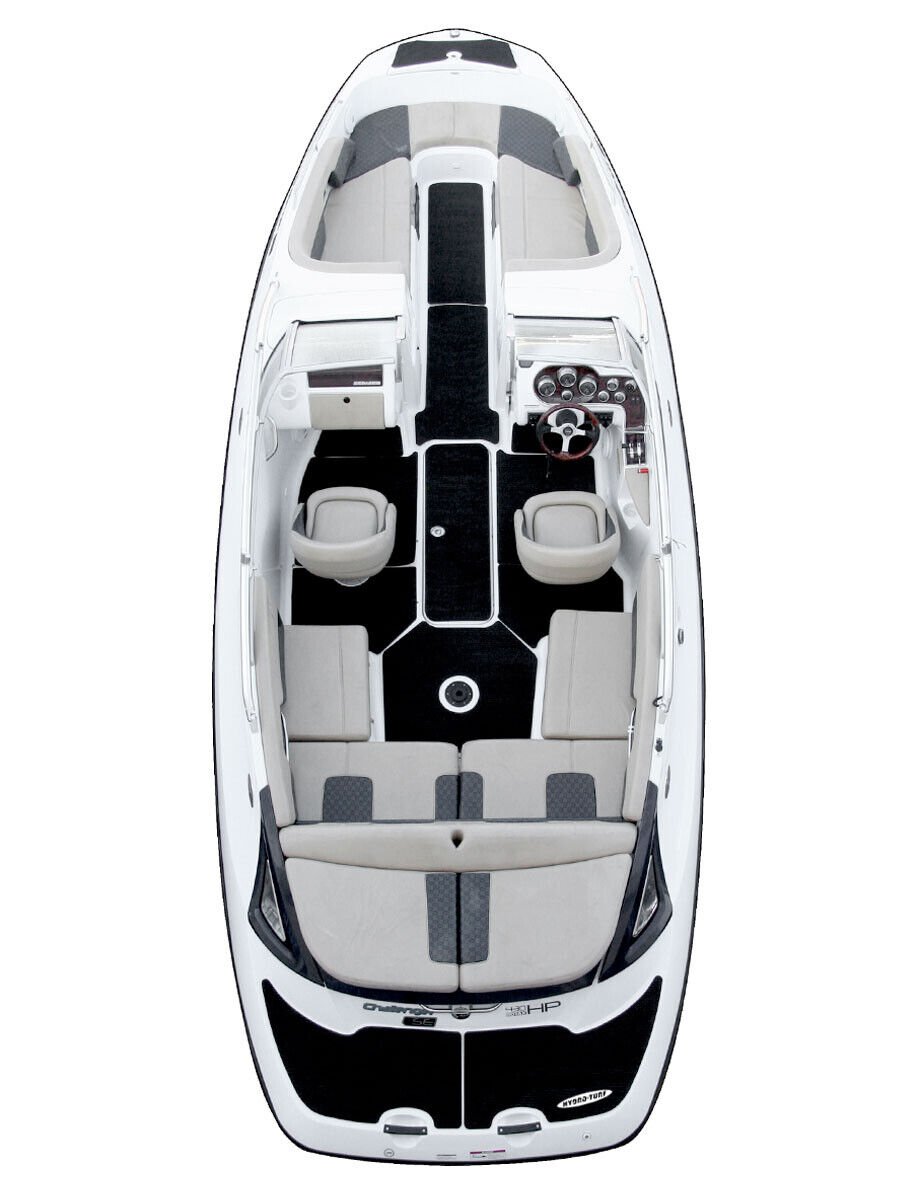 Hydro-Turf interior mats for 07-12 Sea Doo Challenger 230 BLACK CUT GROOVE SD18