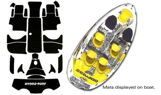Hydro Turf Mat Kit Sea-Doo (98-99) Speedster - SD08 Black Groove W/3M