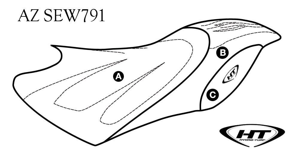 Seat Cover for Yamaha GP 800R (01-02) / 1200R (00-02)