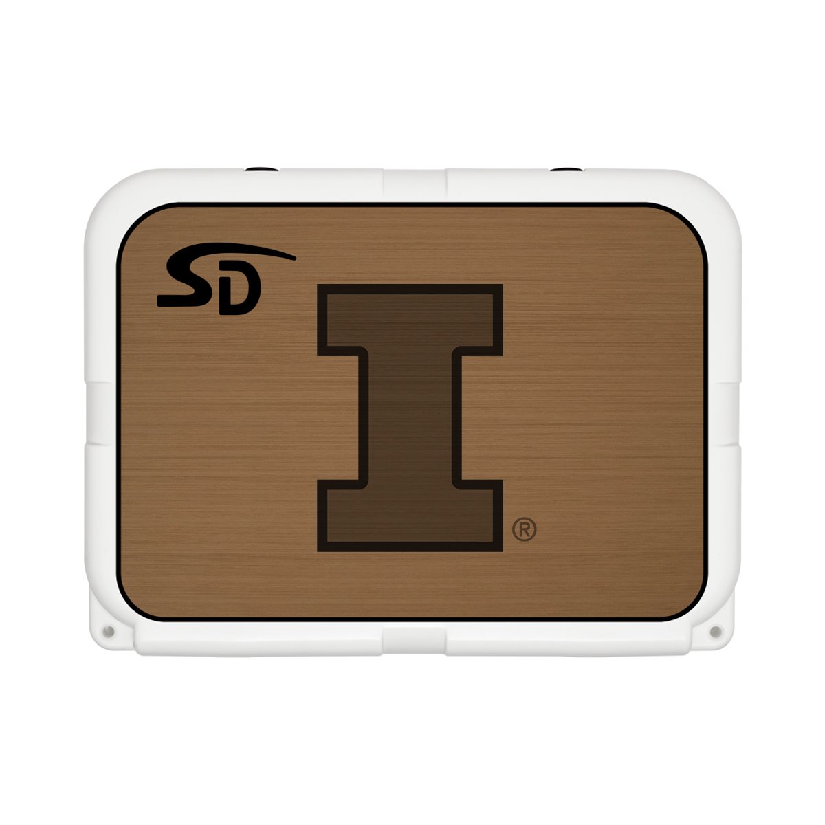 Seadek Collegiate Cooler Pad - YETI Tundra 35 - Mocha / Black, University of Illinois - 58799-80093