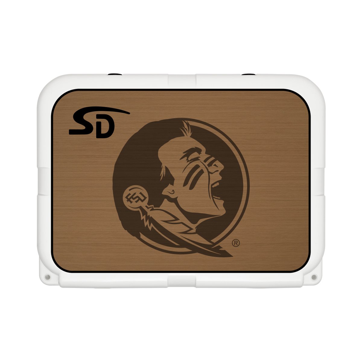 Seadek Collegiate Cooler Pad - YETI Tundra 35 - Mocha / Black, Florida State University - 57508-80093