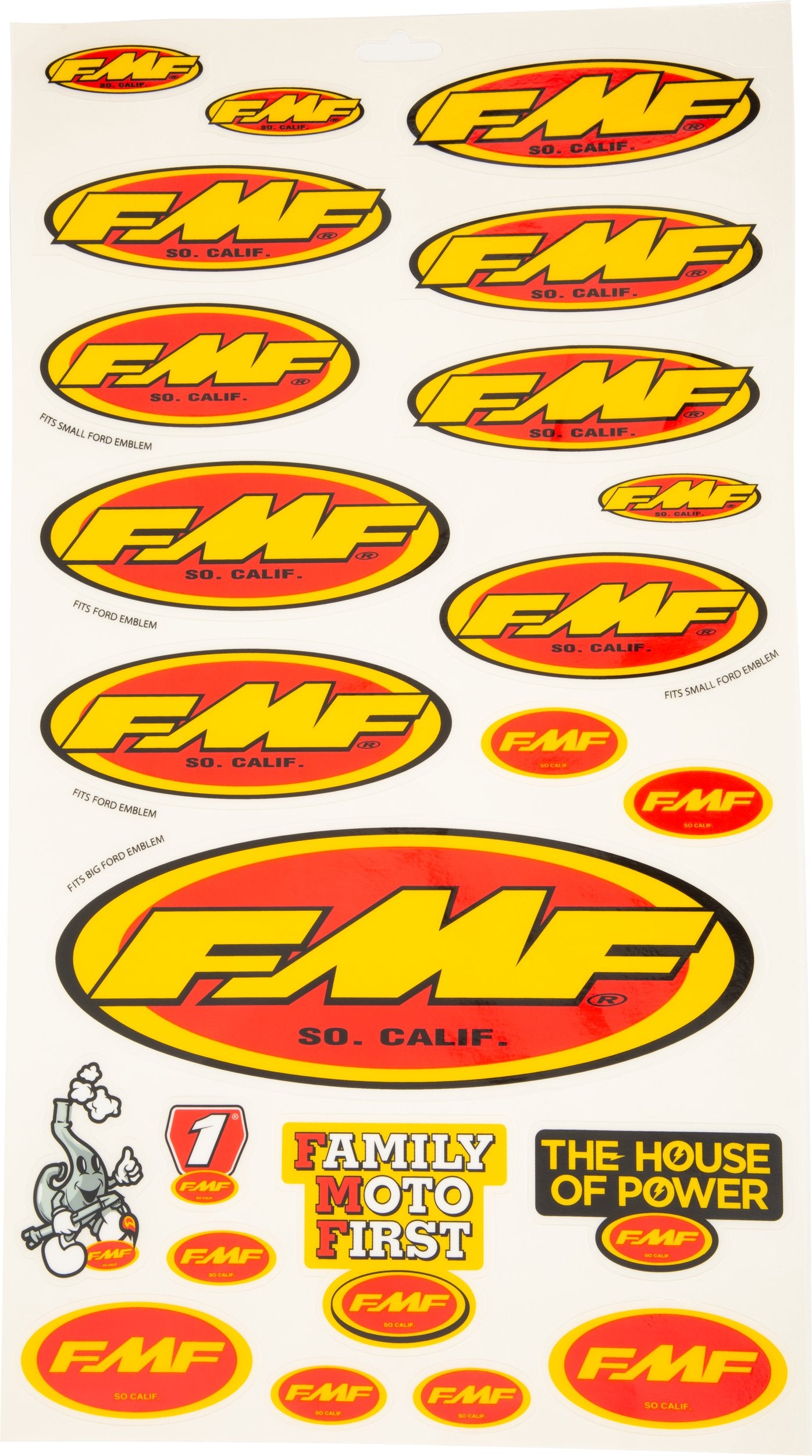 FMF Offroad Sticker Sheets ASSORTED STICKER SHEET   - 014800